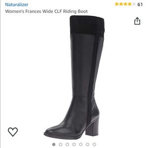 Naturalizer Women's Frances Wide CLF Riding Boot